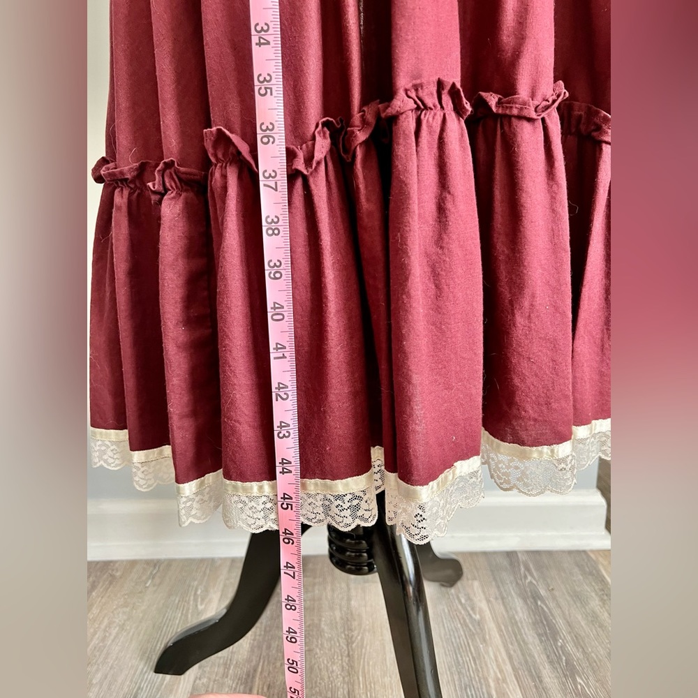 Vintage 1970s Gunne Sax by Jessica San Francisco Victorian Prairie Dress size 9 - Picture 6 of 9